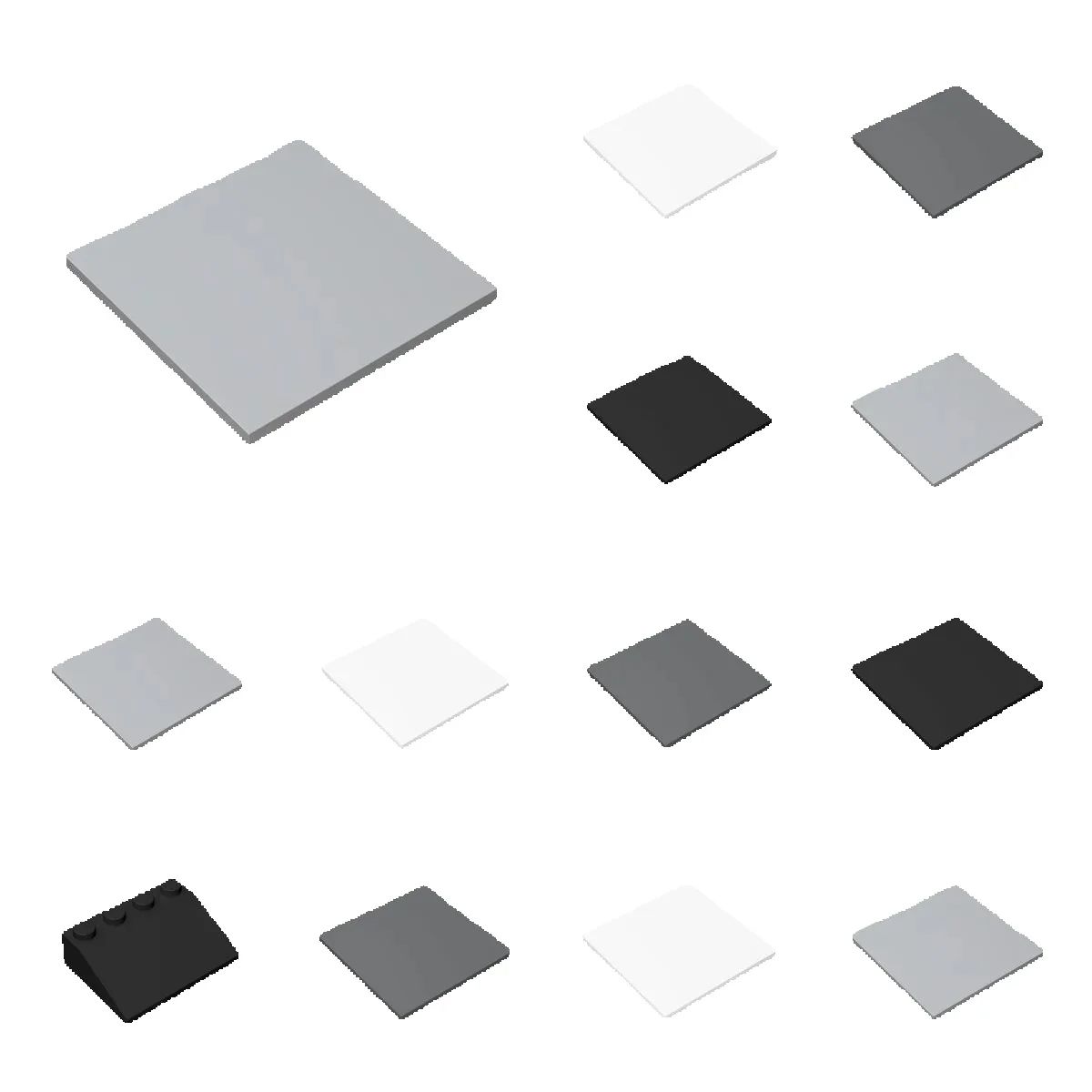 Ceramic Tile Blank - 10 pièces 10202 carrelage plat 6x6
