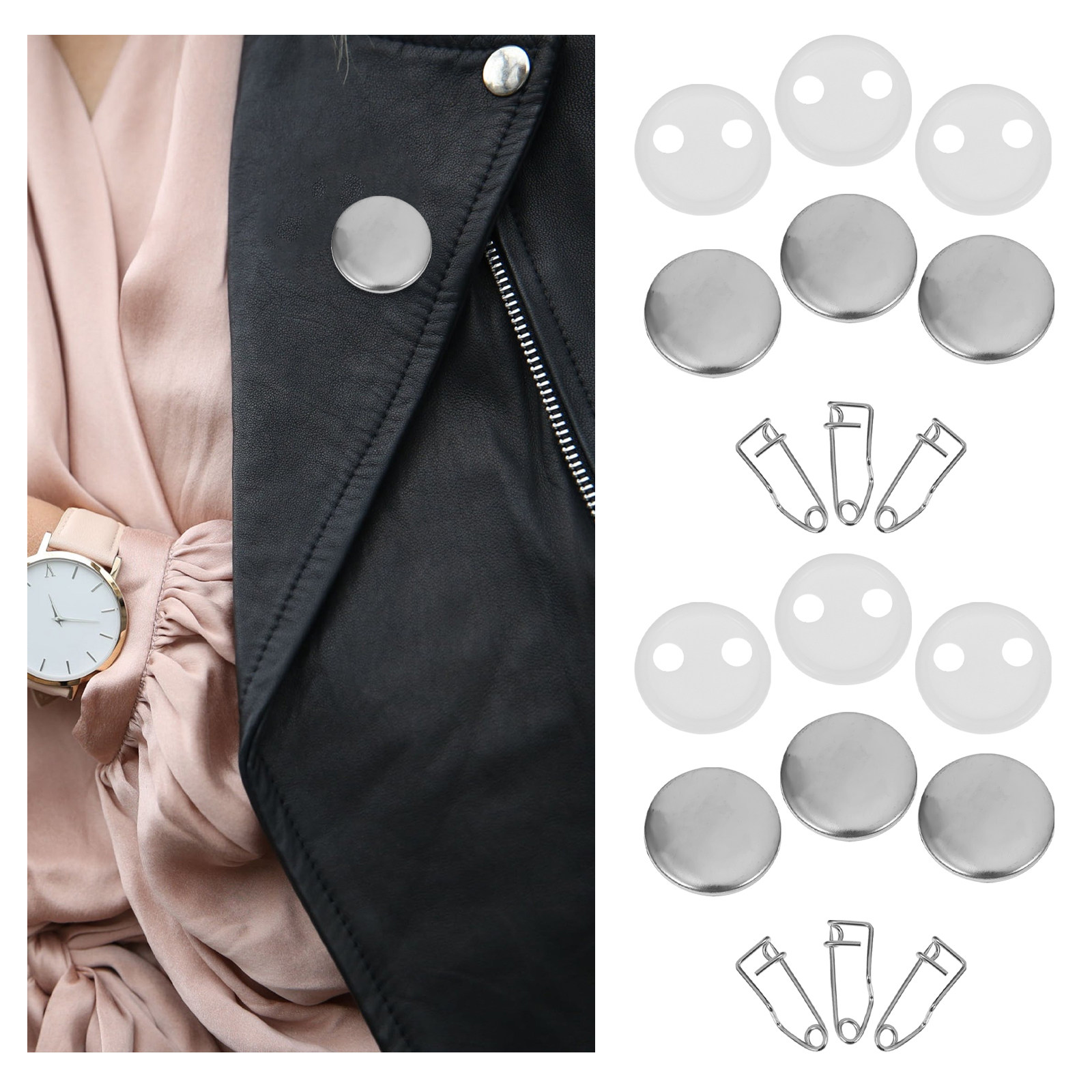 Button Badge Blank - 100 ensembles de matériel pour la