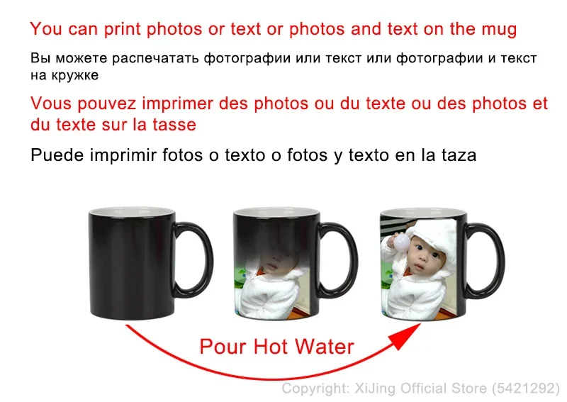 Tasse à café en céramique noir - Sublimation Mug White avis et prix