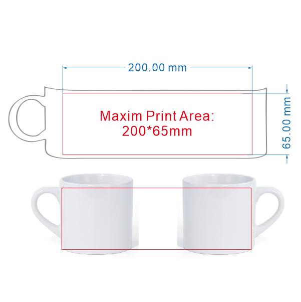 Tasse à café en céramique de f - Sublimation Mug White avis et prix