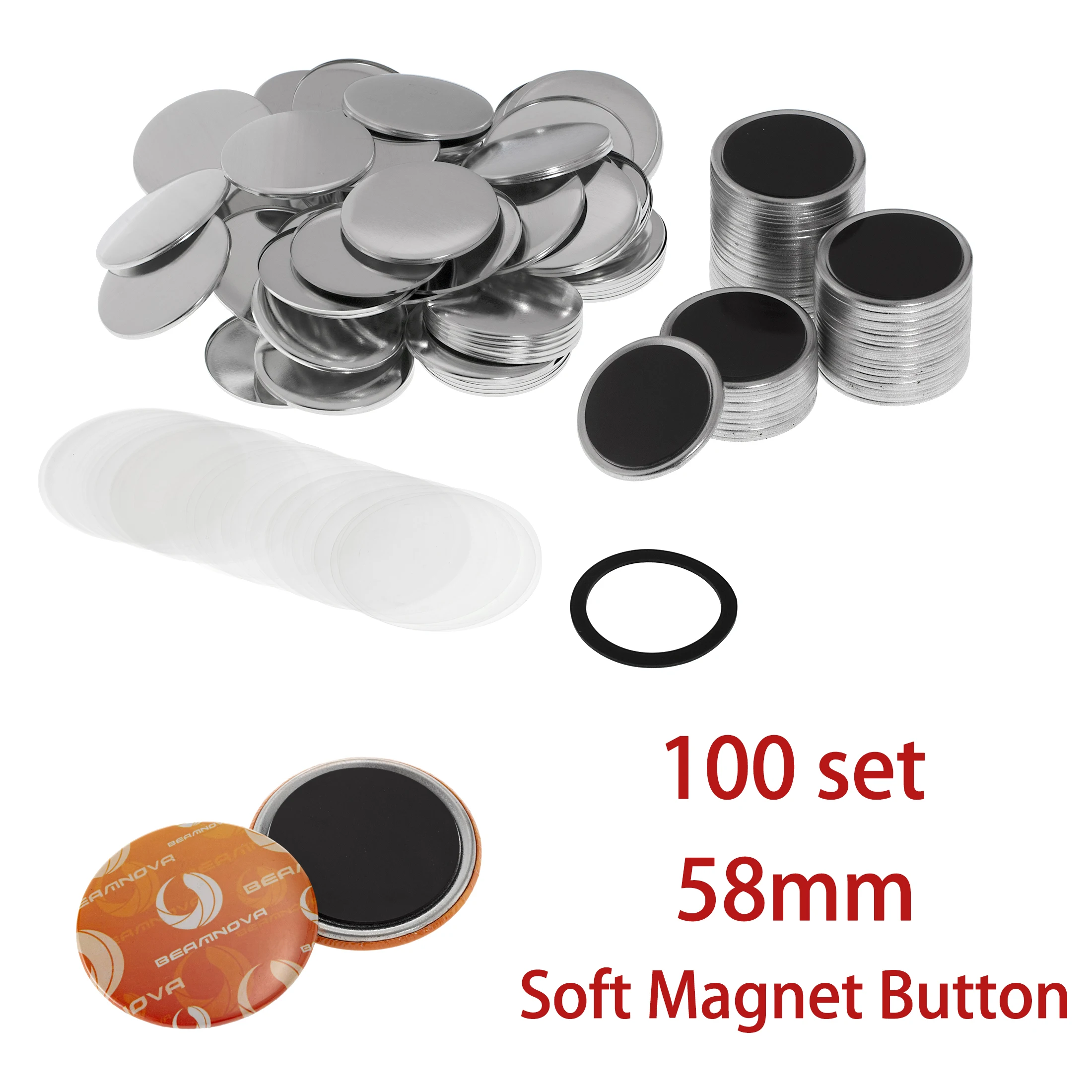 100 ensembles de 58 mm de maté - Button Badge Blank avis et prix
